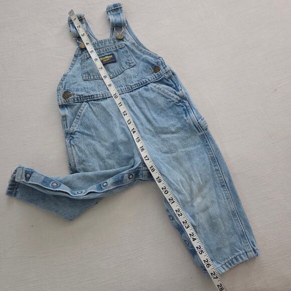 Vintage Oshkosh B'gosh Denim Overalls 2T - Picture 3 of 6